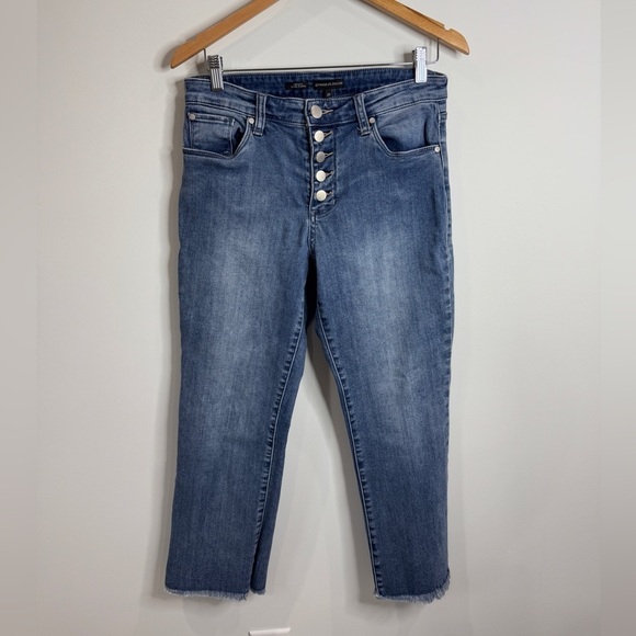 Greene St. Denim Blue High Rise Kick Flare Women’s Jeans (29) - Picture 1 of 6